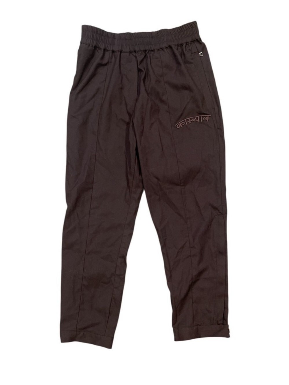 Sevin Kasran Brown Techwear Zip Hem Pants Made in Italy US 4-6